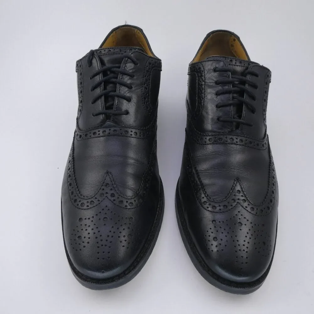 Cole Haan Men's Size US 9M C12914 Cambridge Wing Oxford Black Dress Shoes